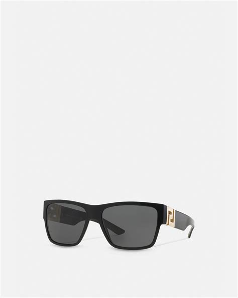 black greca squared sunglasses versace|women versace sunglasses collection.